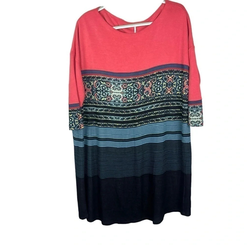 Free People Midi Dress Tunic Modal